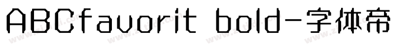 ABCfavorit bold字体转换